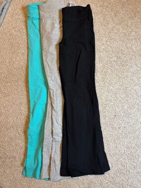 GAP Girls Leggings Trio - Black, Gray, Teal